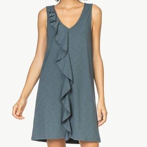 Lilla P Ruffle Front Shift Dress